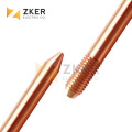 High Conductivity Grounding Electrode Non Magnetic Threaded High Voltage Earth Rod
